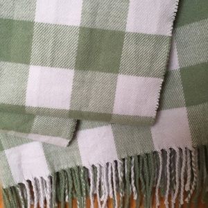 Gap green plaid blanket scarf